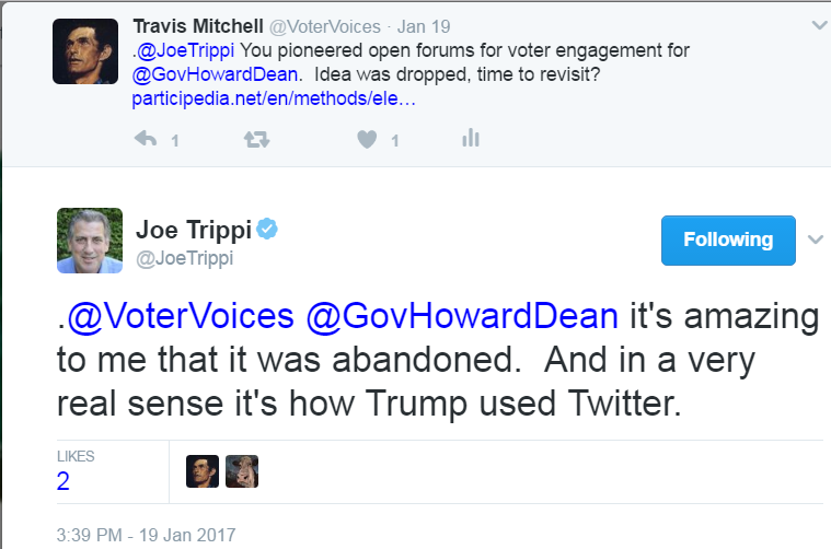 Joe Trippi tweet